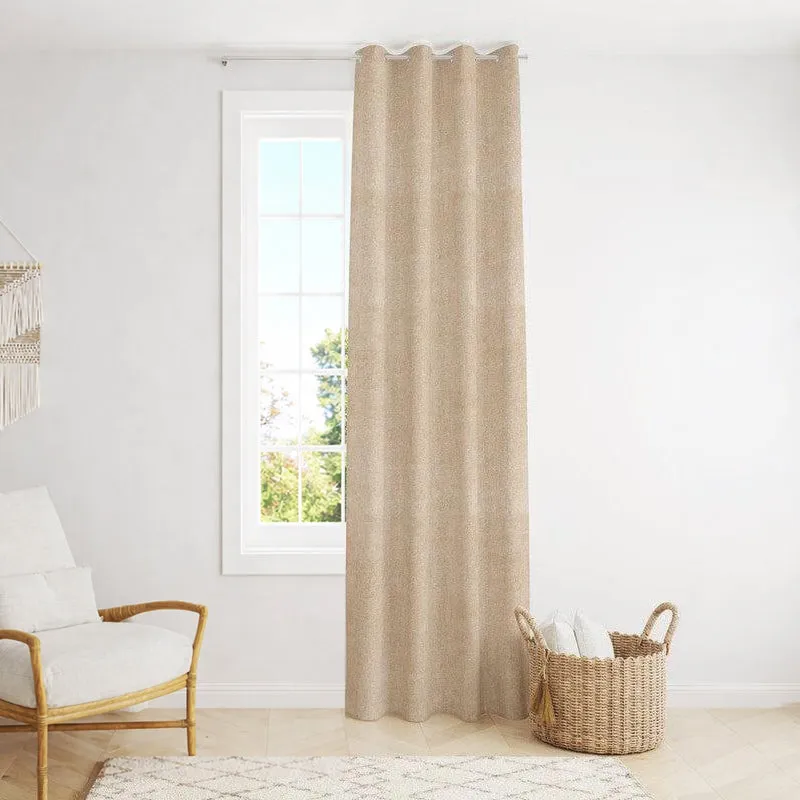 Zephyr Jacquard Single Curtain (Beige) media 1