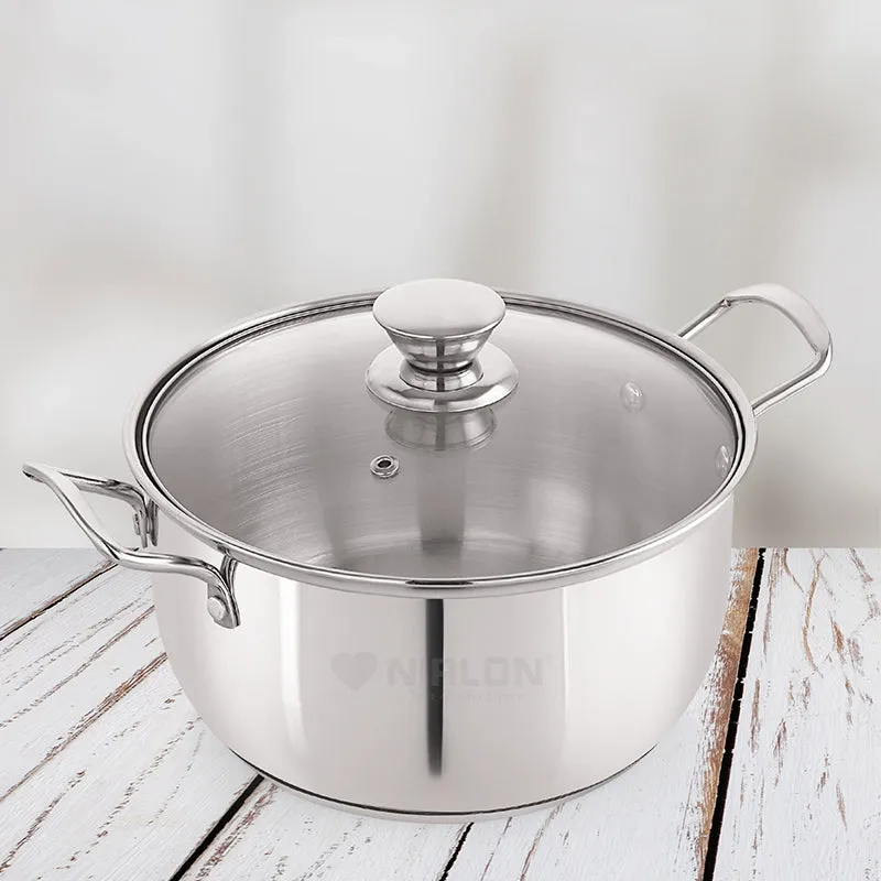 Nirlon Cooking Pot With Lid - 1500 ML/8 Inches media 4