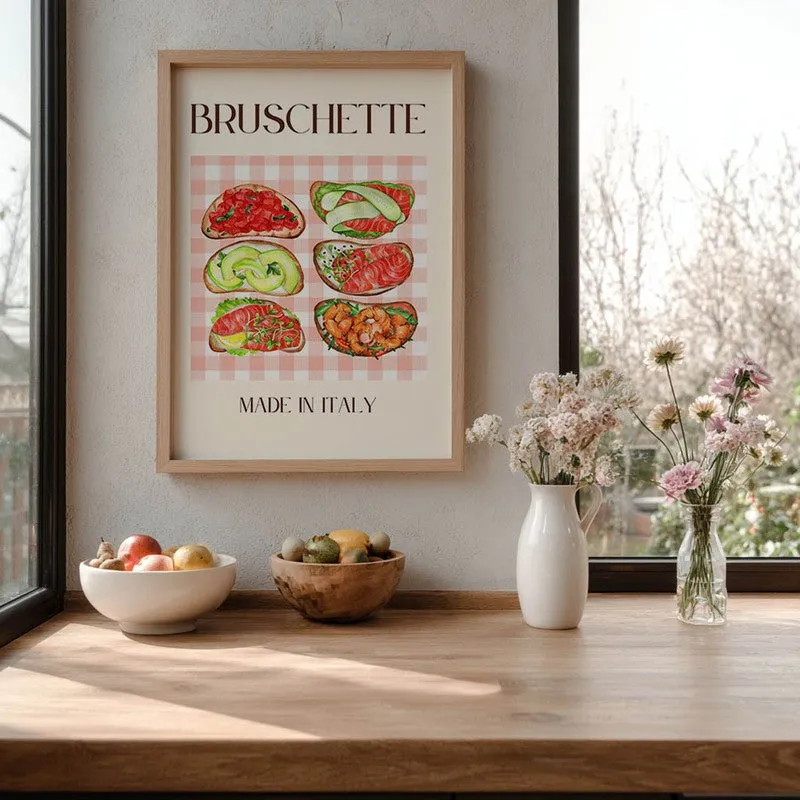 Bruschette Collection Archival Canvas Wall Art - Brown media 6