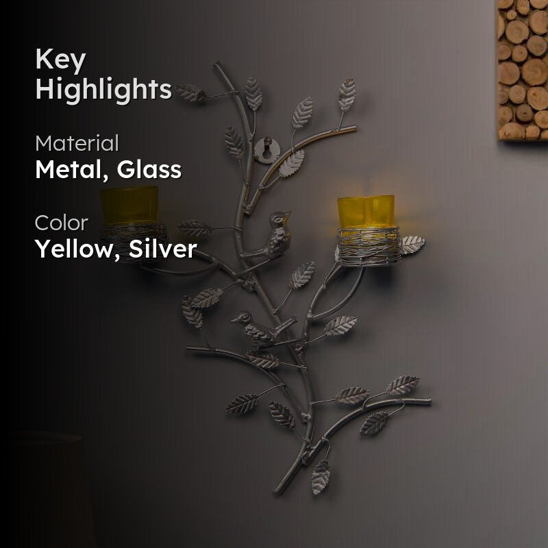 Argentum Stem Candle Holder Votive - Yellow media 2