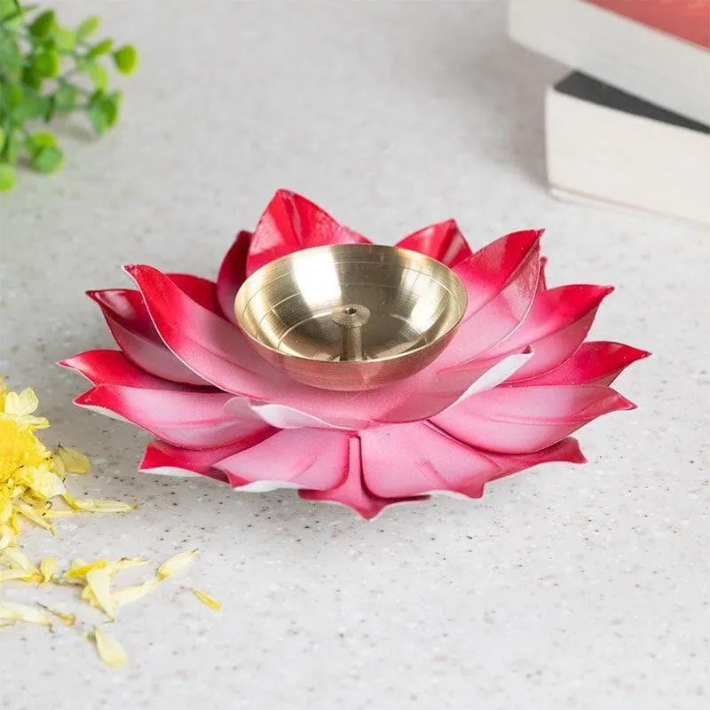 Lotus Kuber Diya - Pink media 1