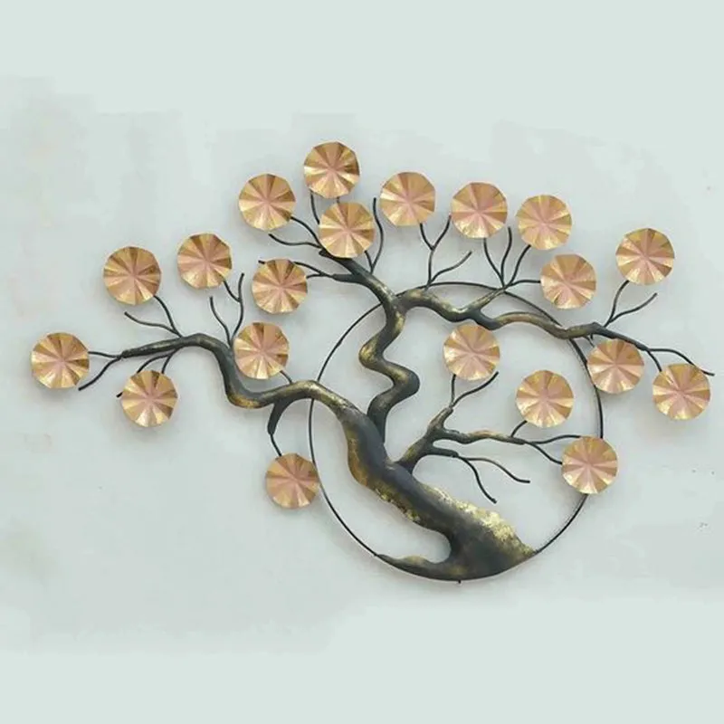 Backlit Flowering Tree Iron Wall Accent media 5