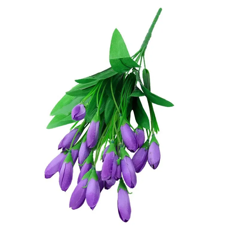 Vibrant Faux Flowers (Purple) Long-Lasting Beauty media 4