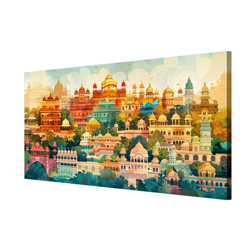 Urban Kaleidoscope Poly Canvas Wall Painting media 5