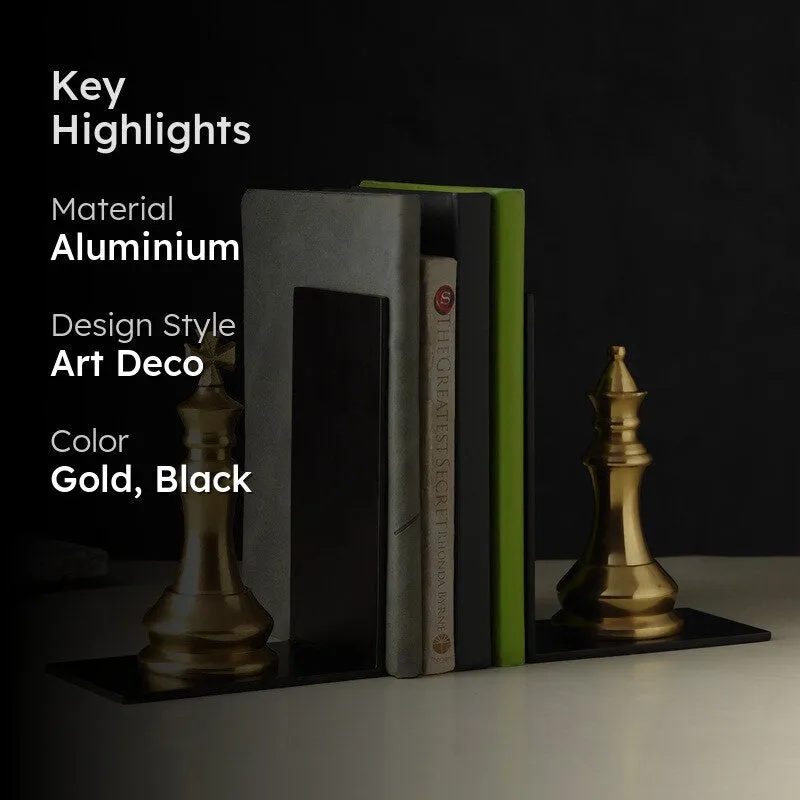 Book Mate Bookends (Gold) - Set Of Two media 2