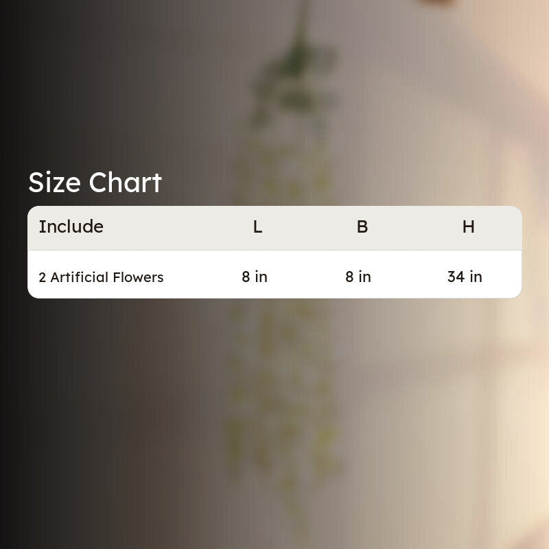 Faux Lush Hanging Morning Glory Plant (White) -  2.8 Feet media 5