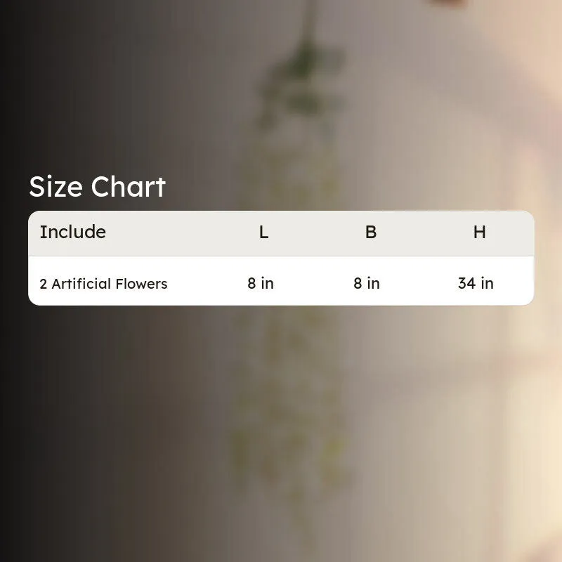 Faux Lush Hanging Morning Glory Plant (White) -  2.8 Feet media 5