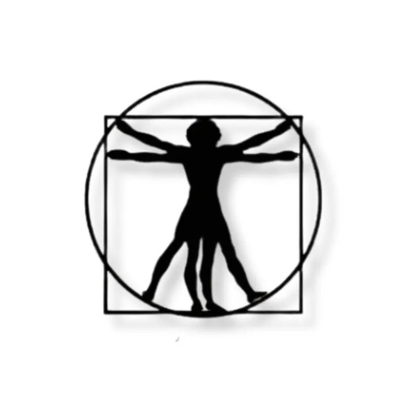 The Vitruvian Man Black Iron Wall Accent media 3