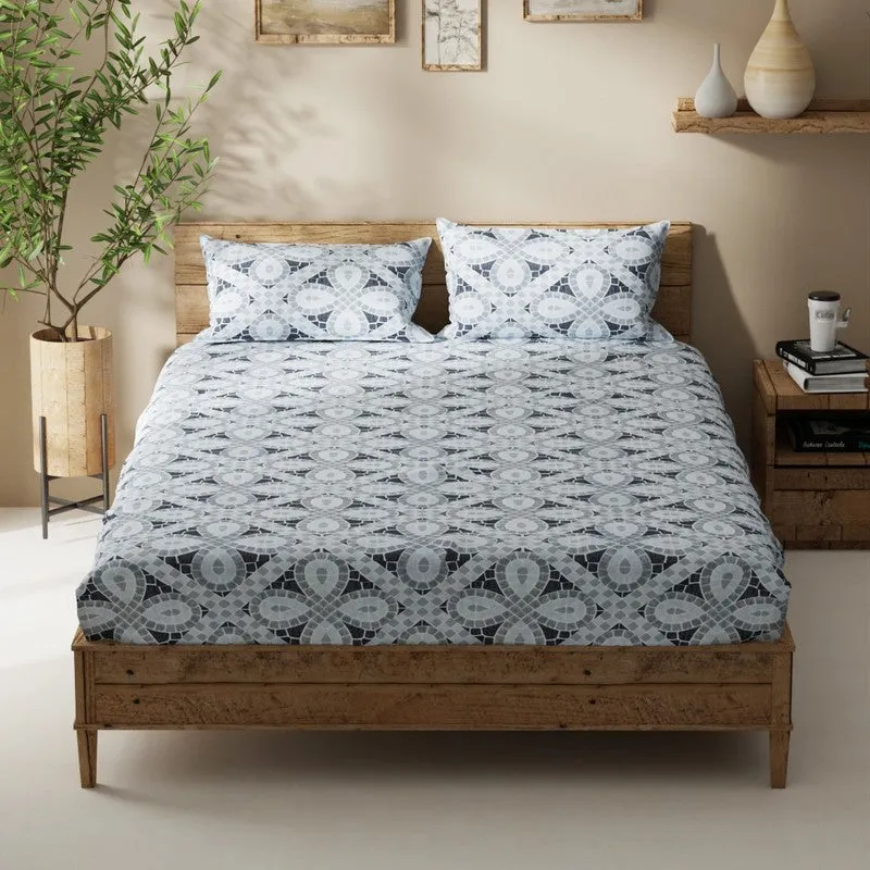 Ylven Bedsheet (Grey) - 115 GSM media 3