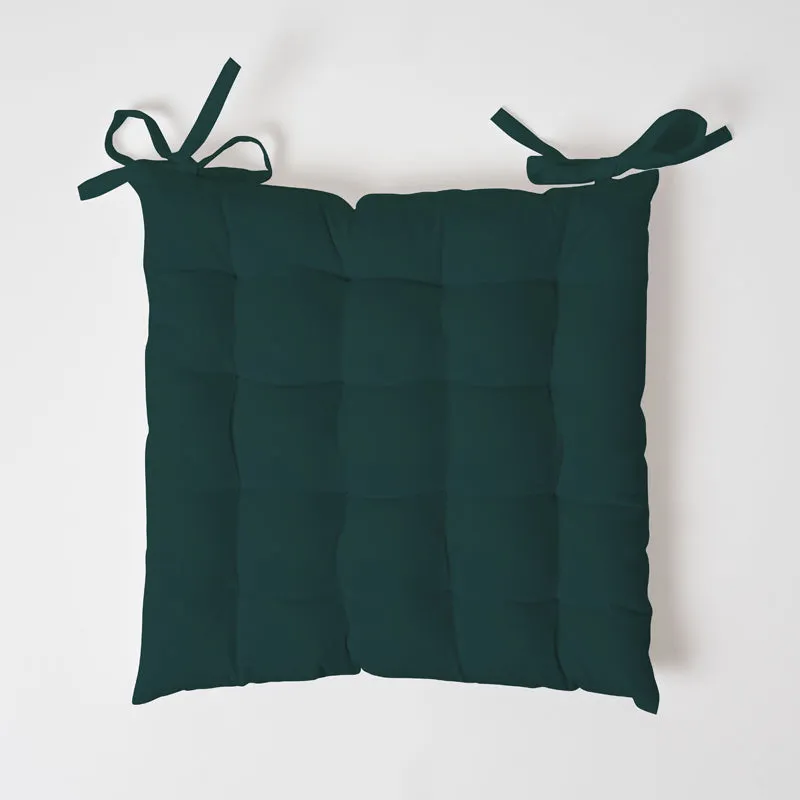 Rowan Cotton Chair Pad (Botanical Green) - Set Of Two media 4