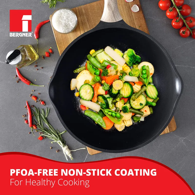 Bergner Ultimate ILag Marble Non-Stick Wok (Grey) - 4600 ML media 4