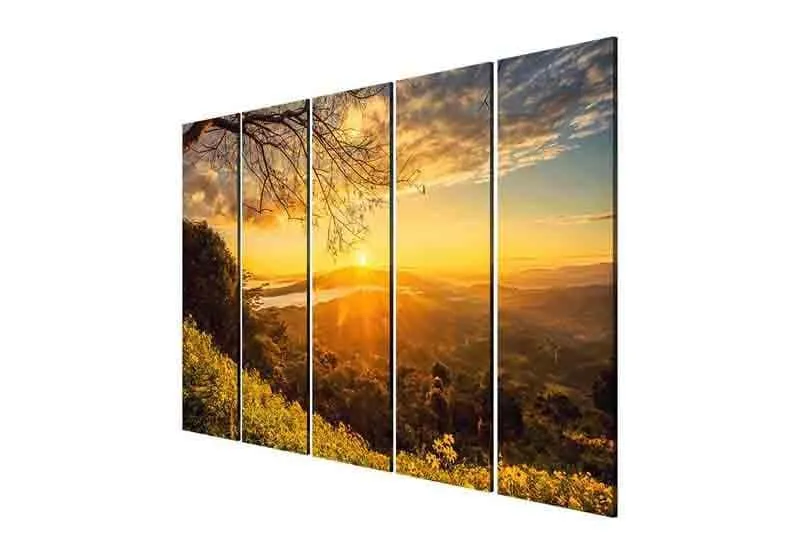 Mountain Top Wall Art - Five Piece Set media 5