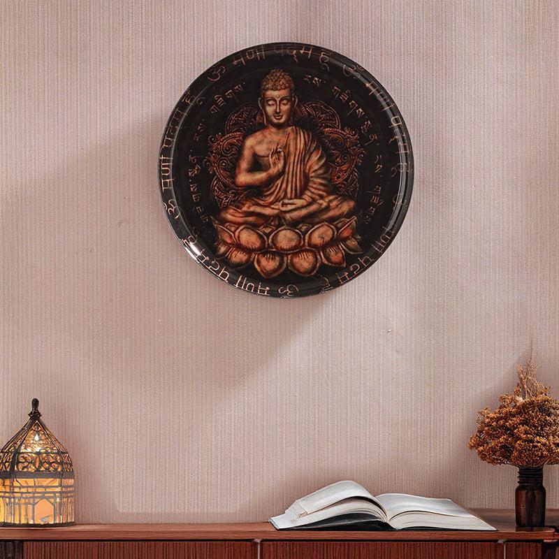 Atherin Buddha Printed Metal Wall Plate media 3