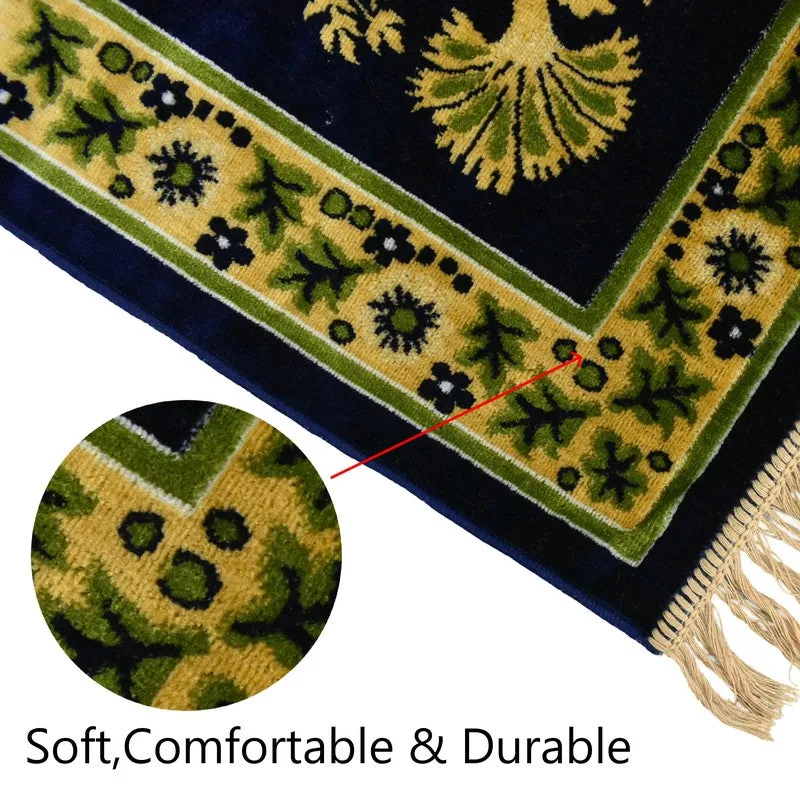 Noorara Velvet Prayer Mat - Dark Green media 5