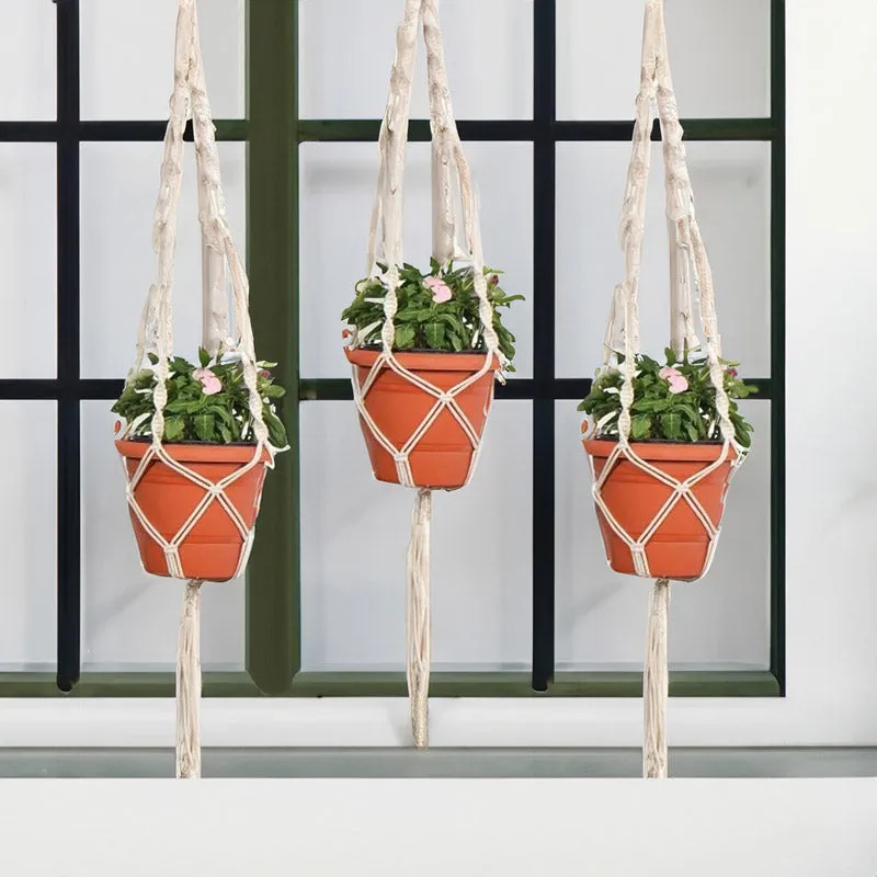 Navra Macrame Planter - Set Of Three media 1