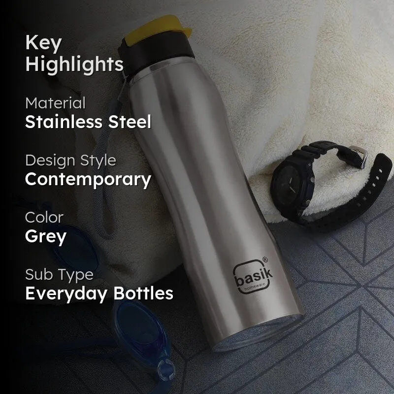 Revvo Stainless Steel Water Bottle (Yellow) - 950 mL media 2
