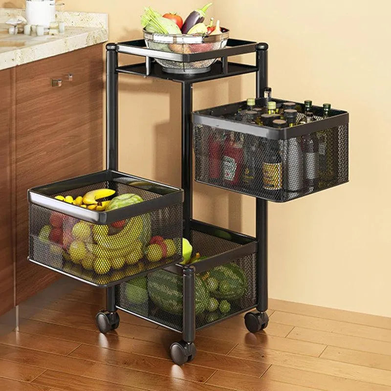 Tidy Mate Three Tier Corner Storage Rack With Wheels media 1