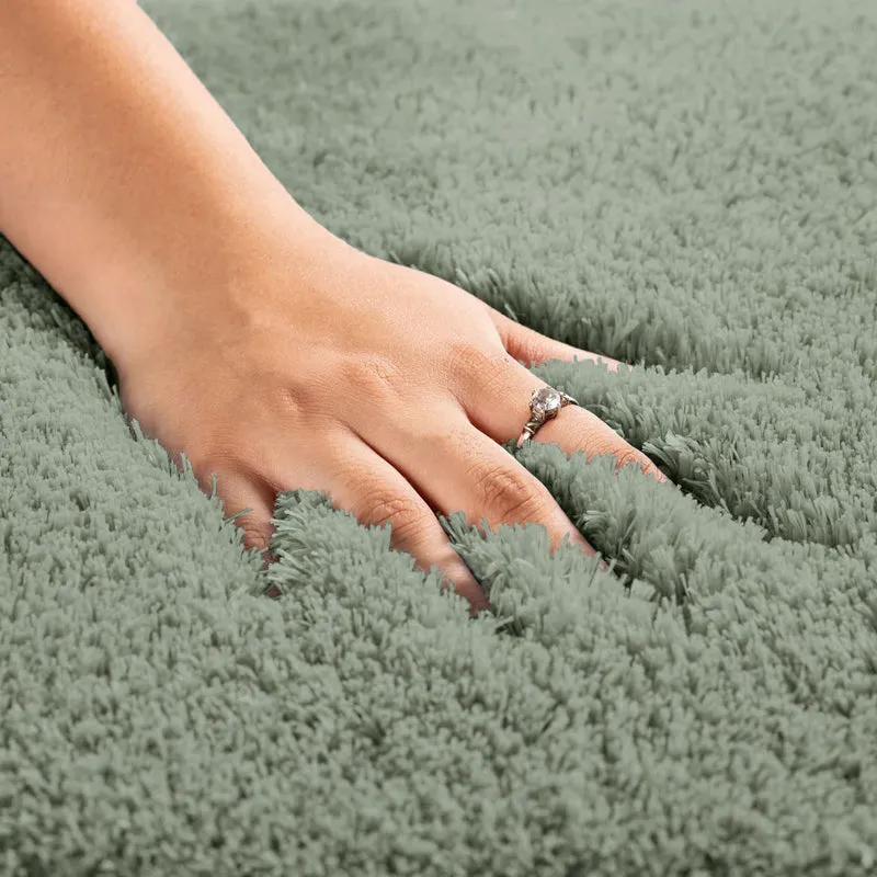 Vegas Luxe Micro Fiber Area Rug - Sage Green media 3