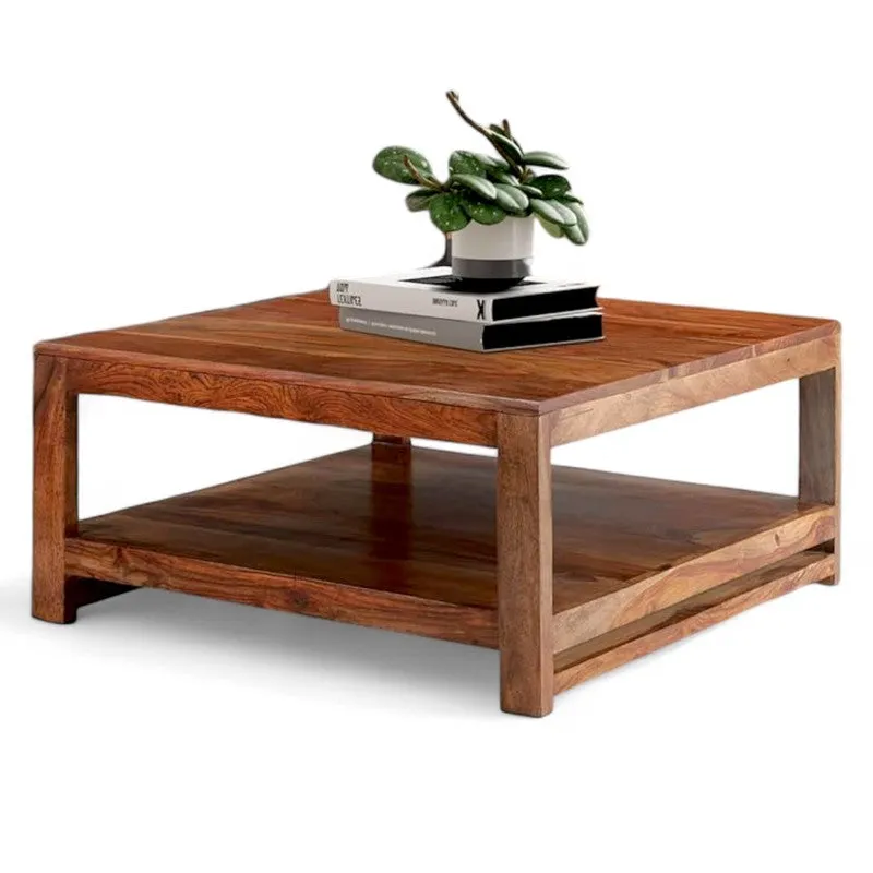Erixon Sheesham Wooden Center Table - Brown media 5