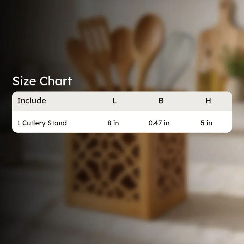 Prime Dine MDF Rustic Cutlery Stand media 7