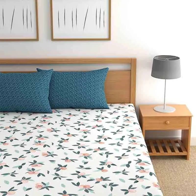 Peaches Microfiber Bedsheet - 150 GSM media 1