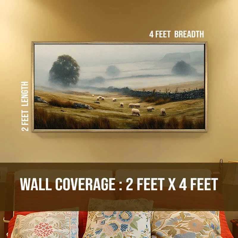 Classic Misty Pastoral Landscape Wall Art media 8