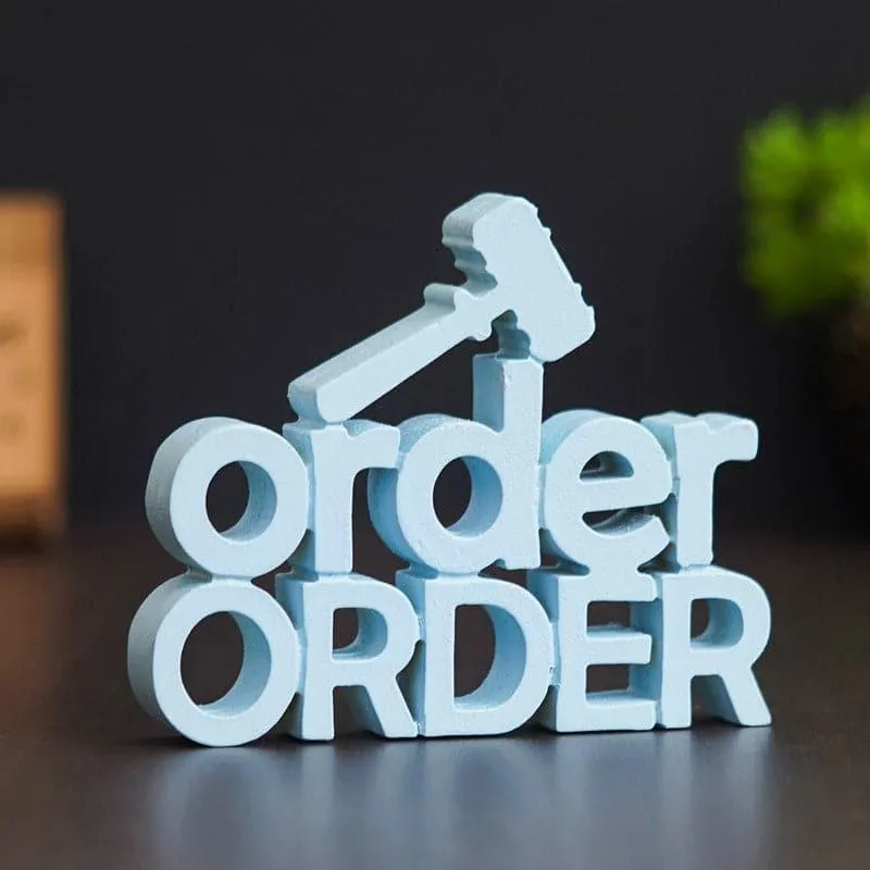 Order Hammer Typography Showpiece media 1