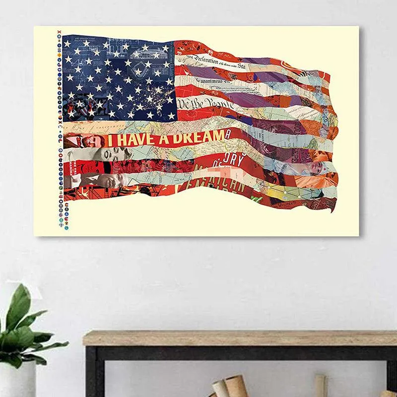American Pride Canvas Wall Painting media 2