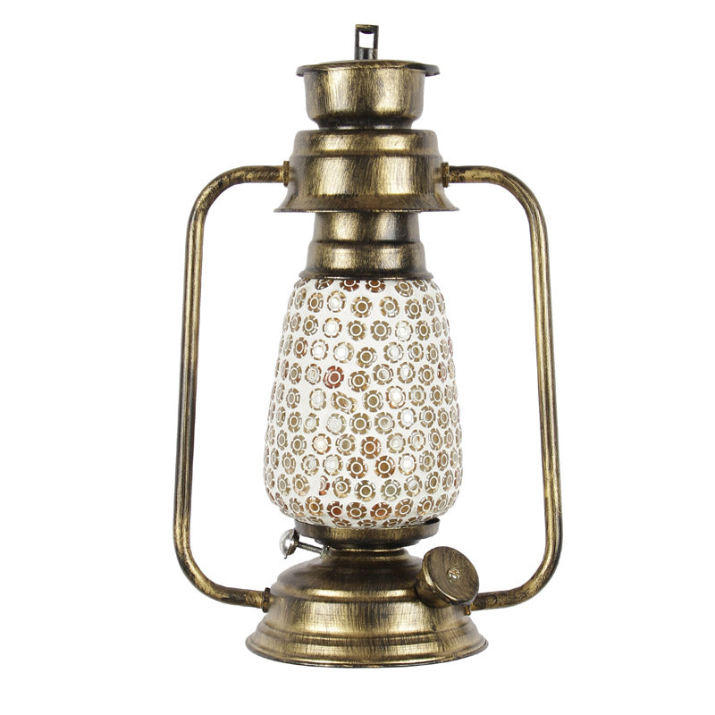 Navina Mosaic Lantern Iron Wall Lamp - Gold media 5
