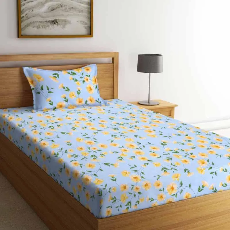 Allamanda Printed Bedsheet - 150 GSM media 1
