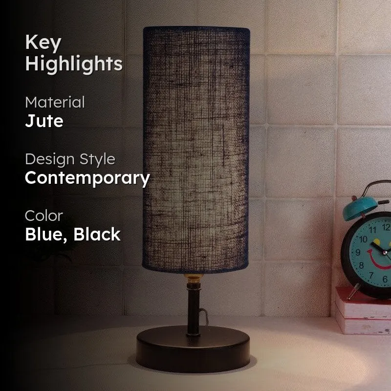 Mini Magic Jute Table Lamp - Blue,Black media 2
