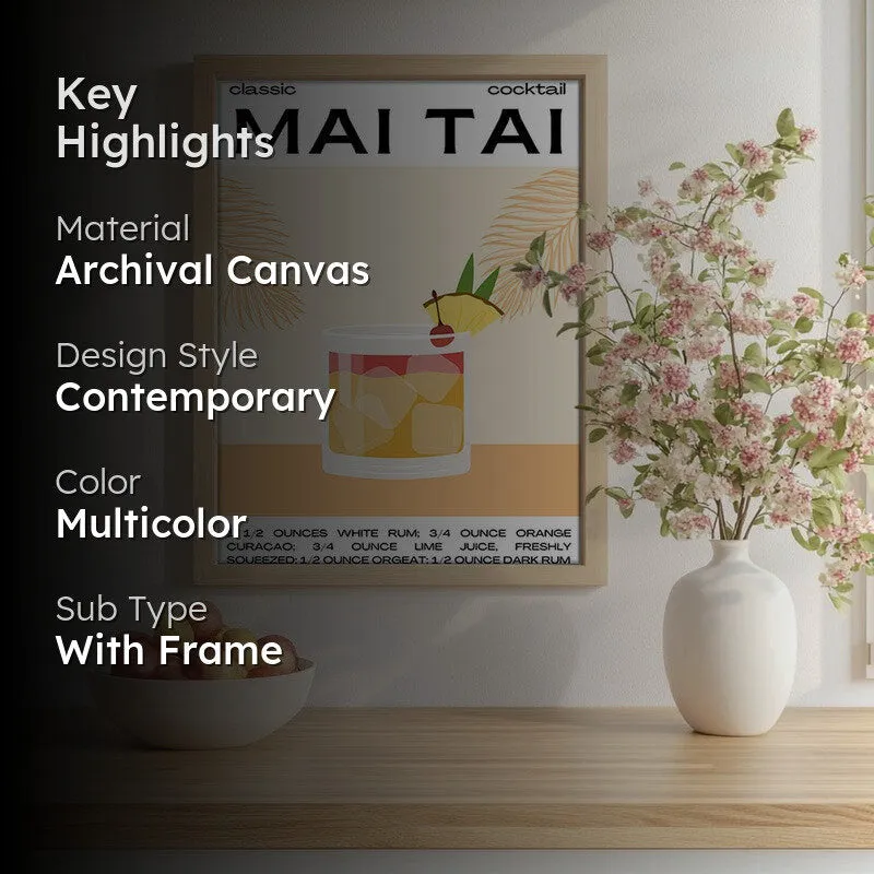 MaiTai Archival Canvas Wall Art - Brown media 2