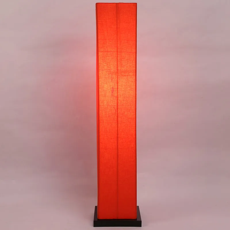 Ruya Wooden Tower Floor Lamp - Orange media 4