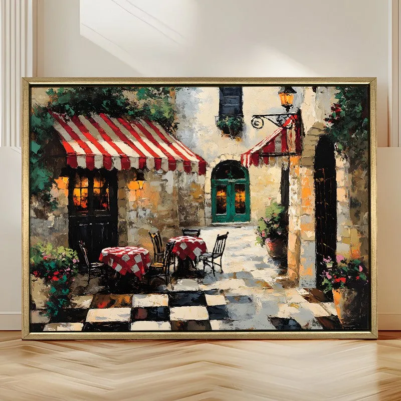 Sunlight on Stone Canvas Wall Painting With Frame media 4