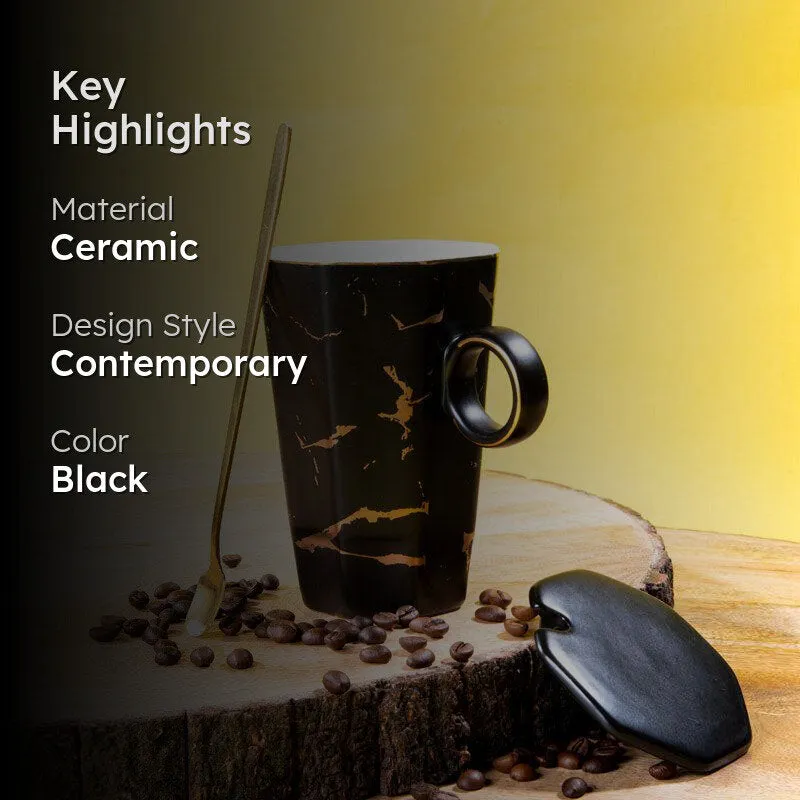 Goldira Glory Coffee Mug (Black) - 400 mL media 2