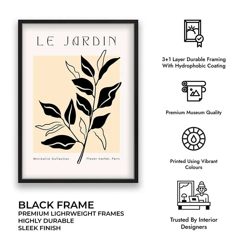 Foliage Canvas Wall Painting With Black Frame media 9