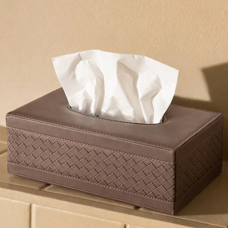 AarviDecor EdgeCraft Faux Leather Tissue Holder media 5