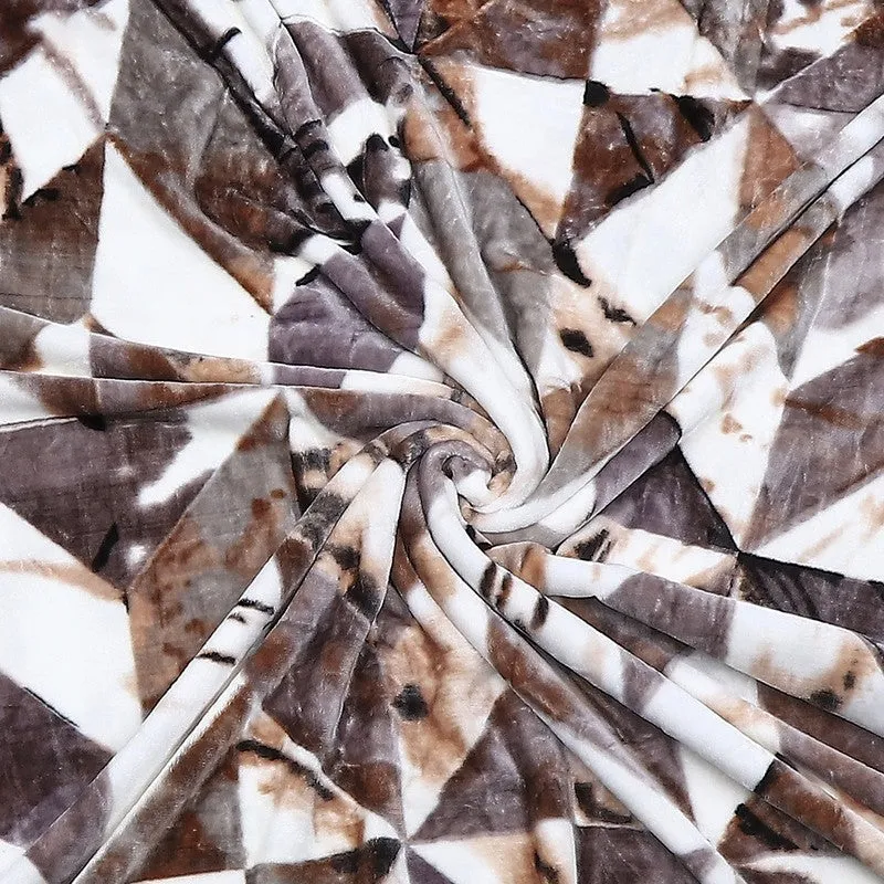 Monte Carlo Rustic Harmony Blanket (Brown,White)- 550 GSM media 7