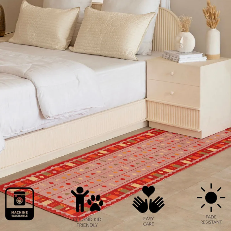 Zariel Cotton Runner Rug - Red media 7