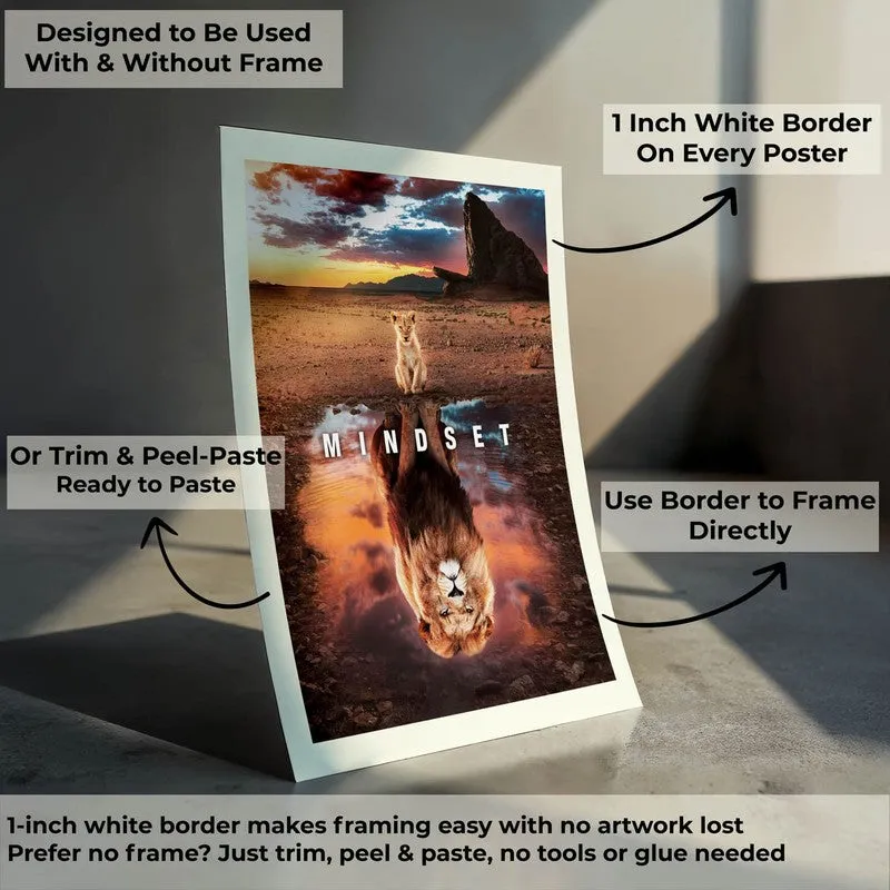 Lion's Resolve Wall Poster media 10