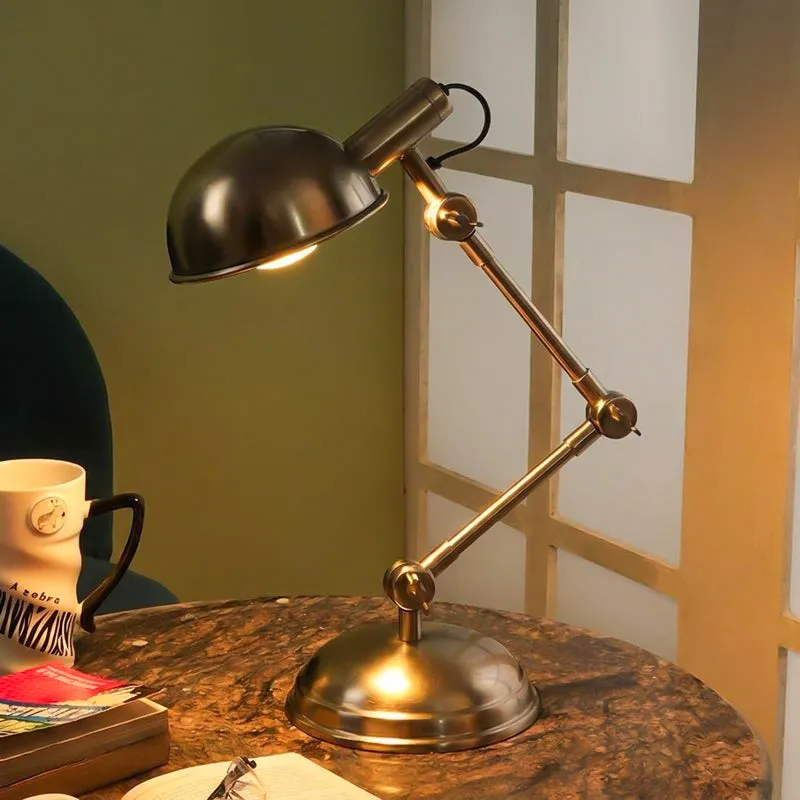 Horas Study Lamp - Antique Silver media 1