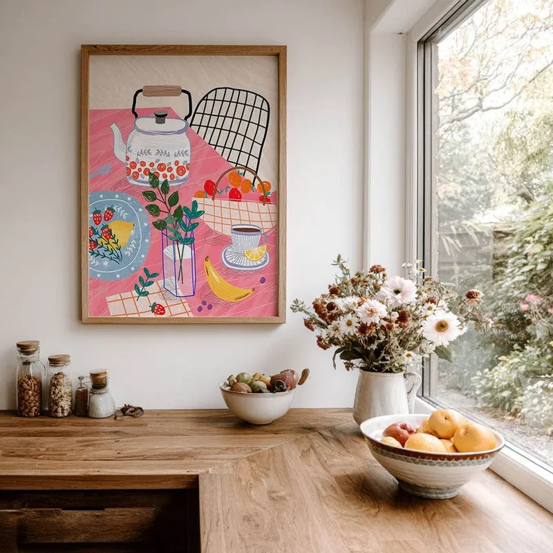 FineDining Archival Canvas Wall Art - Brown media 7