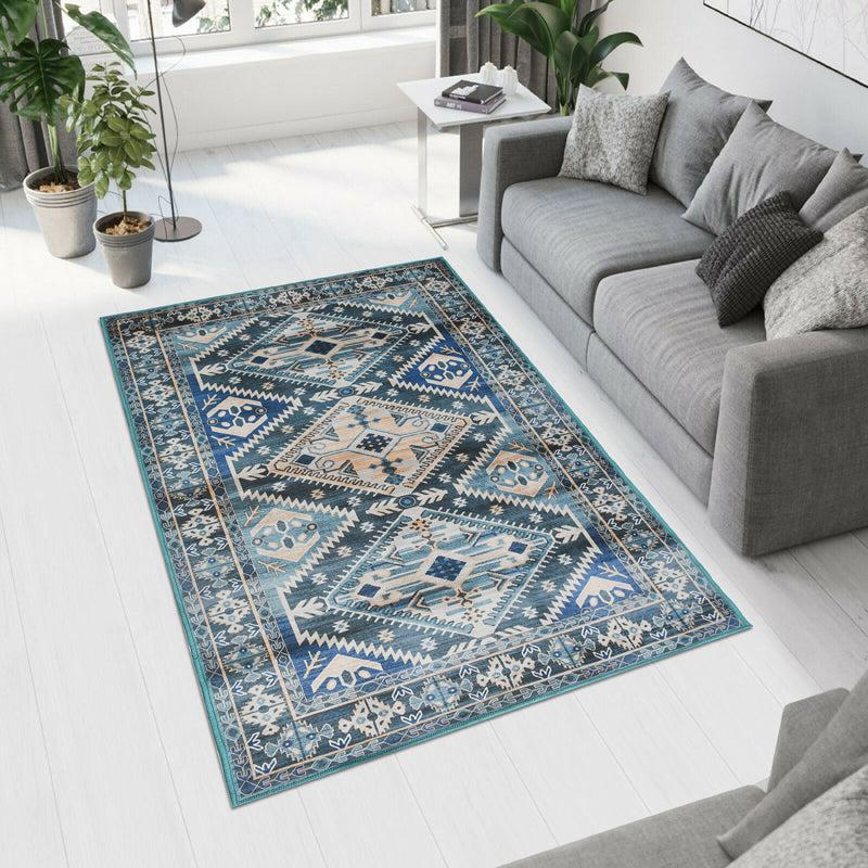 Mehrak Velvet Rectangle Anti-Skid Carpet media 3