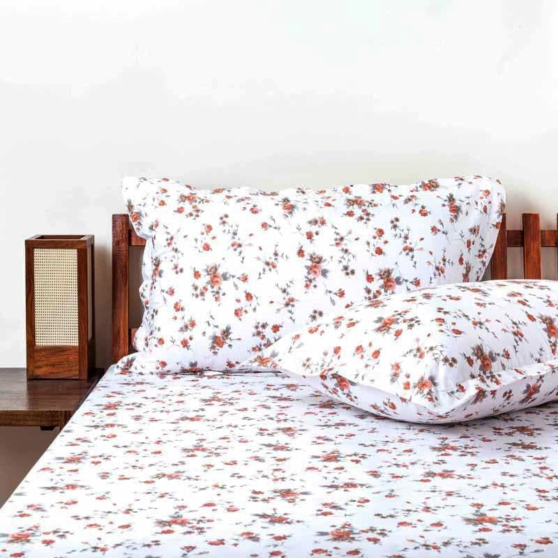 Enchanted Charms Cotton Bedsheet (Brown) - 180 TC media 4