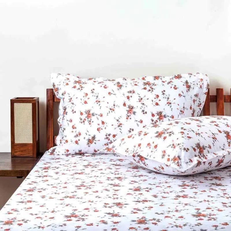 Enchanted Charms Cotton Bedsheet (Brown) - 180 TC media 4