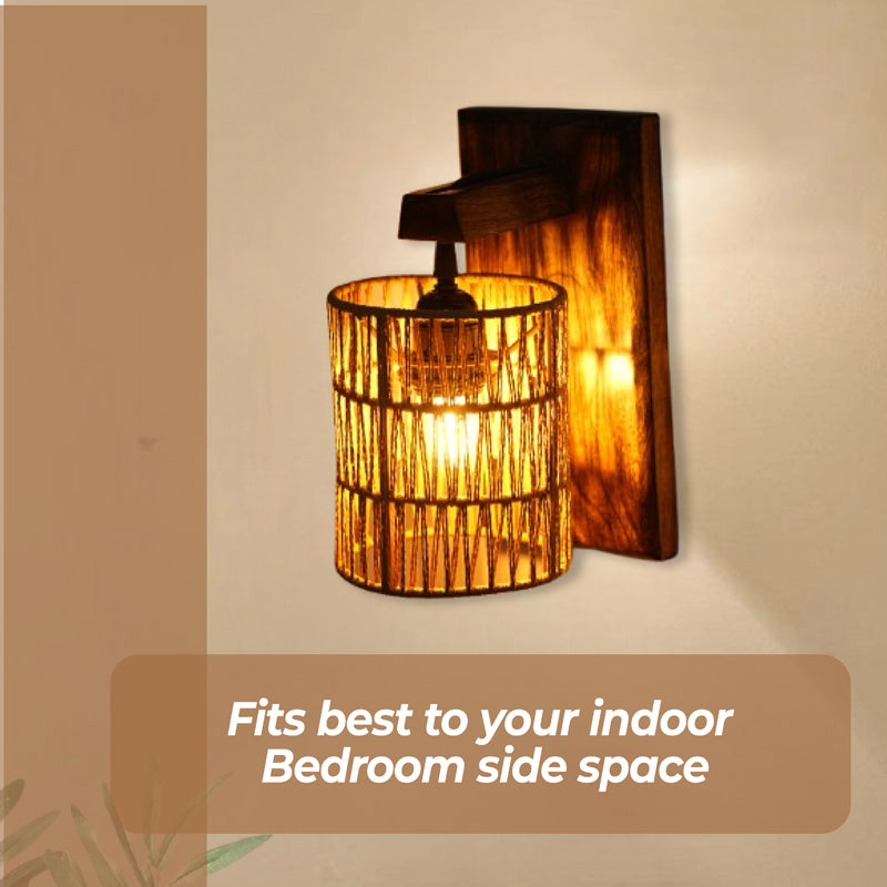 LumaRay Rattan Wall Lamp media 5