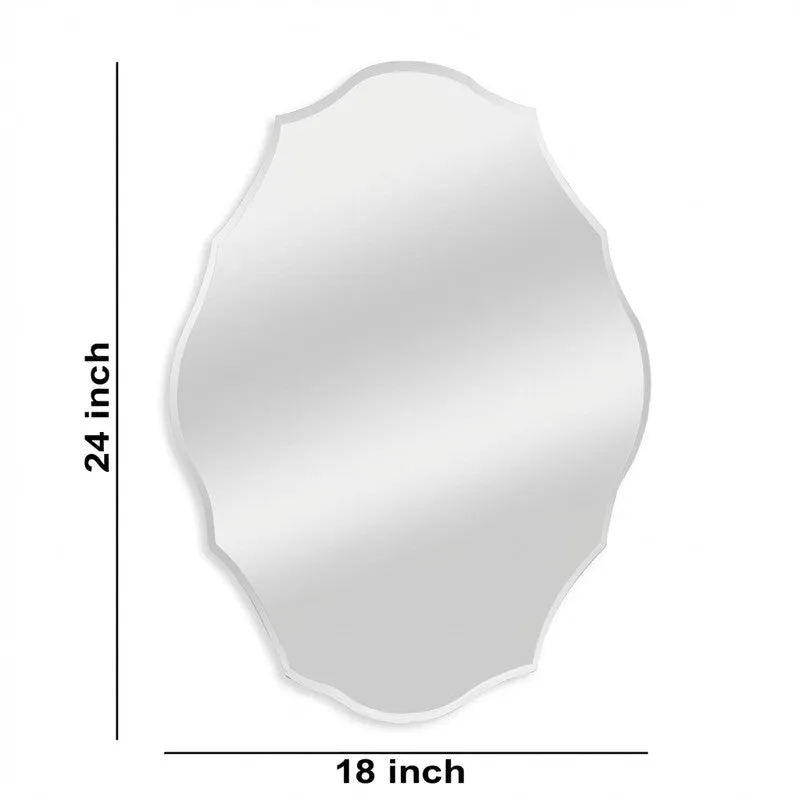 Ovelia Frameless Oval Wall Mirror media 5
