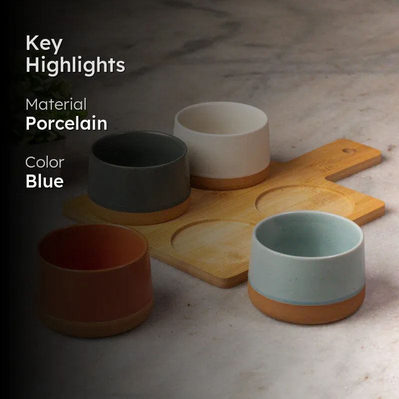 Cerulean Charm Dry Fruit Container - Set Of Five media 2