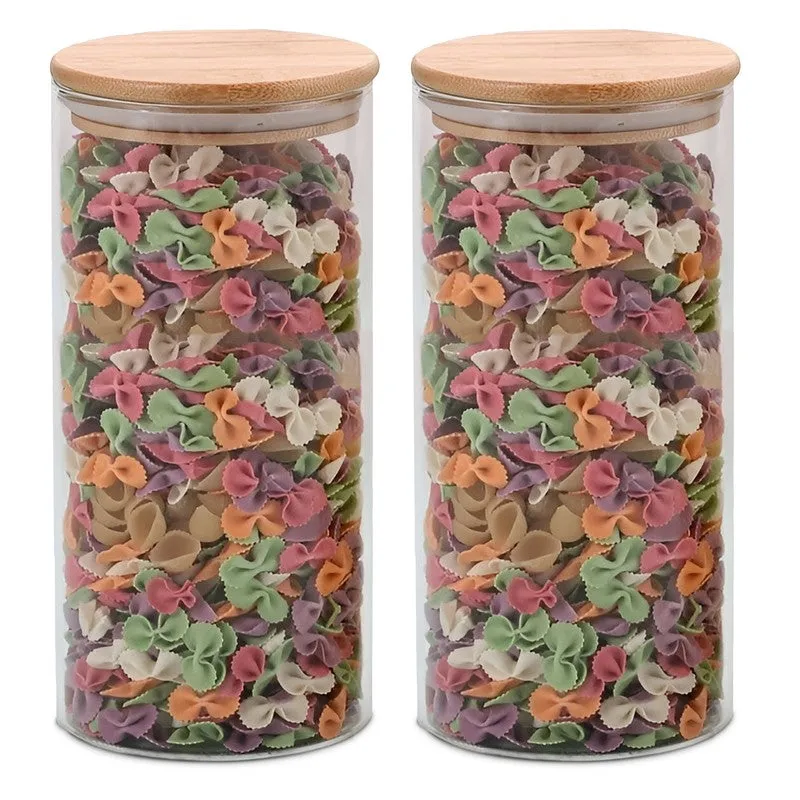 Jarix Glass Jar (1000 mL Each) - Set Of Two - 4
