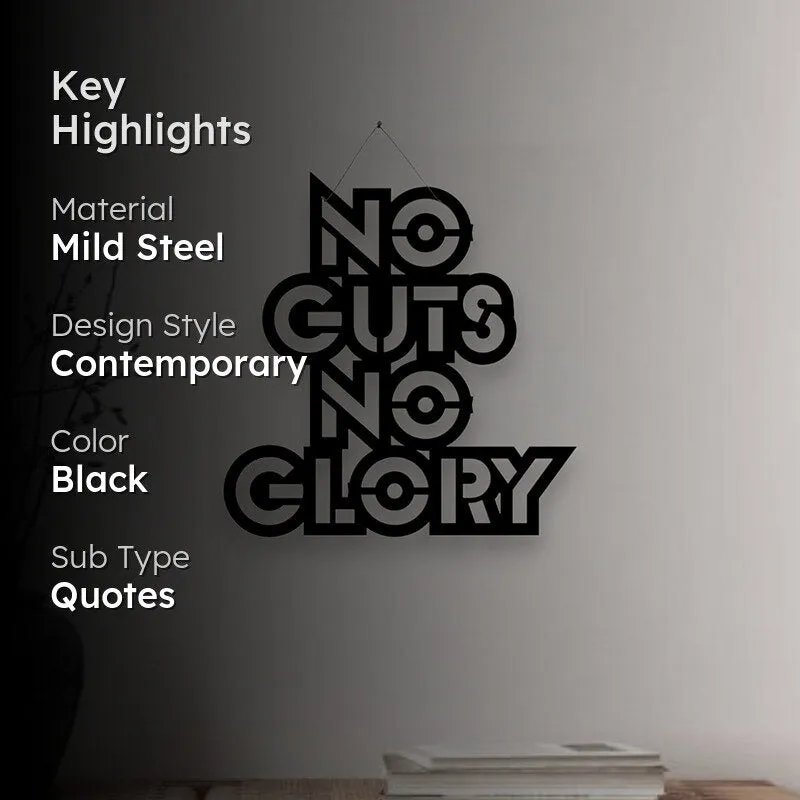 No Guts No Glory Mild Steel Wall Accent media 2